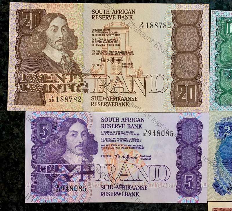 Tw De Jongh. Set R20 to R1 -- 1967 to 1978 (1 bid takes all)