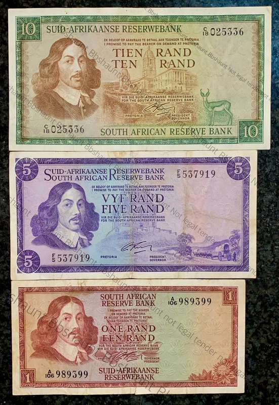 Complete set G Rissik R10 to R1 - 2nd issue 1966 (1 bid takes all)