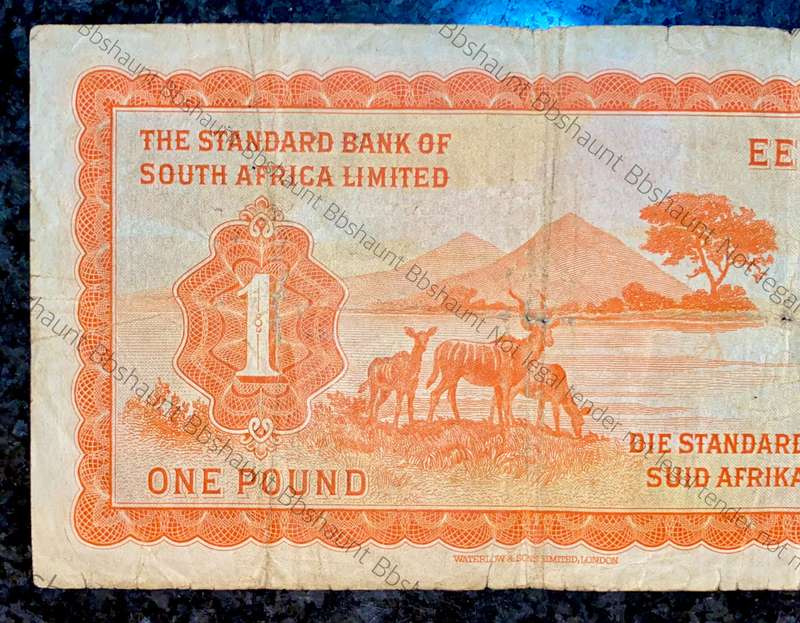 South West Africa 1 pound 15th June 1959 Standard Bank