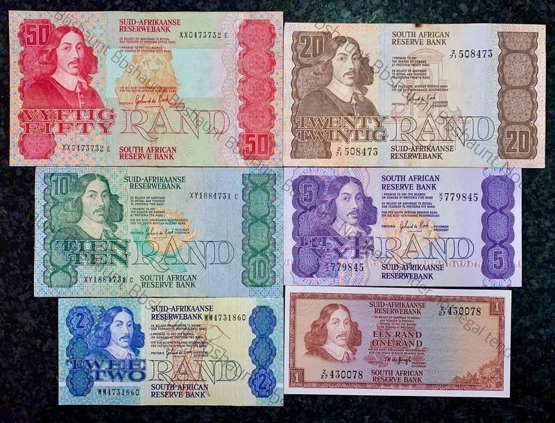 COMPLETE SET REPLACEMENT NOTES GPC DE KOCK R50XX TO R2WW - 1980s(R1 -Z27 TW DE JONGH (1 BID TAKES AL