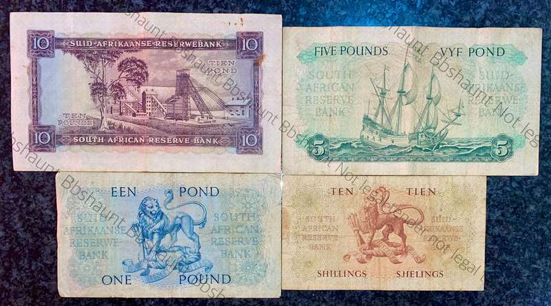 Mh De Kock. Set 10 pounds to 10 shillings 1952 to 1959 (1 bid takes all)