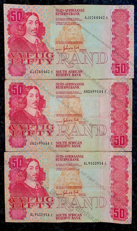 GPC De Kock. R50 --3rd issue 1984--(1 bid takes all)
