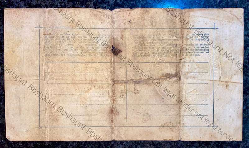 Z.A.R Pretoria 1 pound Government Noot 1900 star boarder no12392