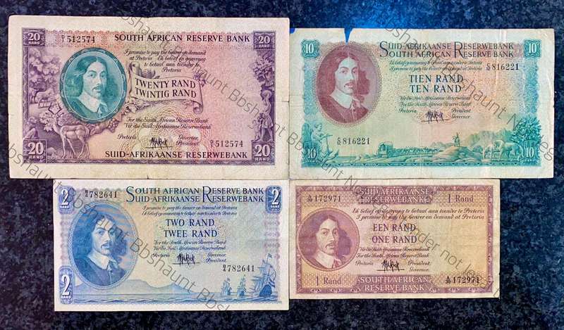 Complete Set Mh De Kock R20 to R1 -- 4th issue 1961 (1 bid takes all)