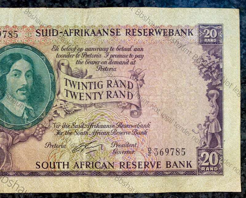 G Rissik. R20 - 1st issue 1962 big note