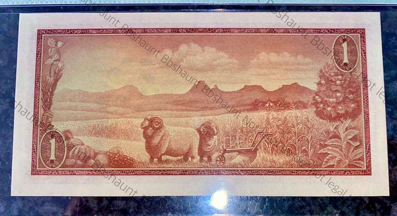 Very Scarce GRAPE wtm Graded R1 - TW De Jongh Reminder - Specimen 1967 PMG graded choice unc 64