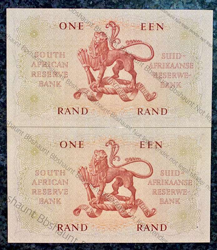 MH DE KOCK R1 IN SEQUENCE A27 /987656-655 A/E 4TH ISSUE 1961 VAN RIEBEECK WTM AUNC (1 BID TAKES AL