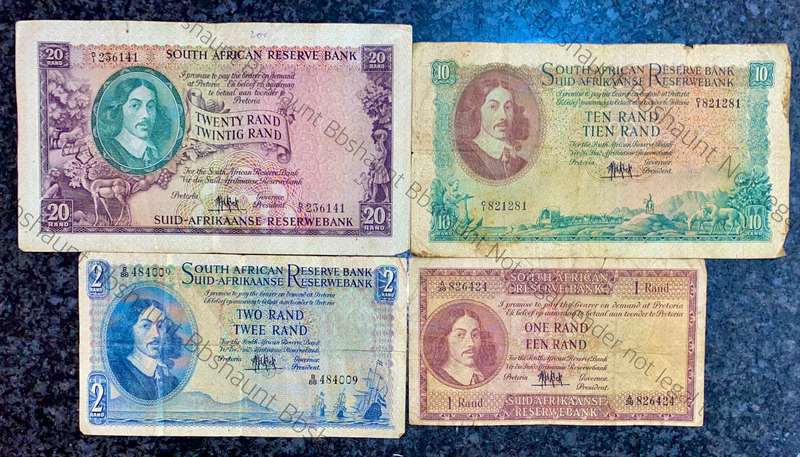 Complete Set Mh De Kock R20 to R1 -- 4th issue 1961 (1 bid takes all)