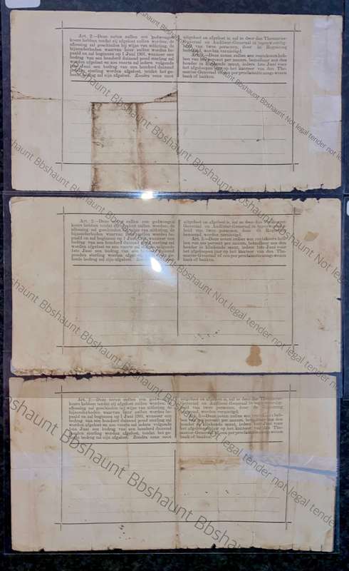 Z.A.R Pietersburg Close Seq 1 pound Government Noot 53973- 971- 959 (1 bid takes all)2
