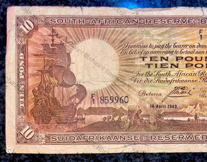 J Postmus 10 pound - F1 - April 14th 1943 -
