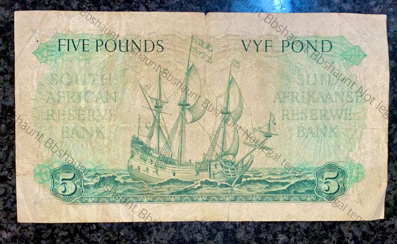 Mh De Kock. 5 pound 1957 - C60