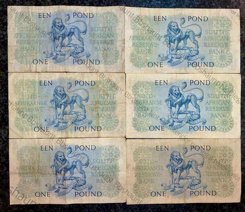 MH DE KOCK SET 1 POUND 1950 - 1951 - 1954 - 1956 - 1957 & 1958 -- 2ND & 3RD ISSUE(1 BID TAKES ALL)