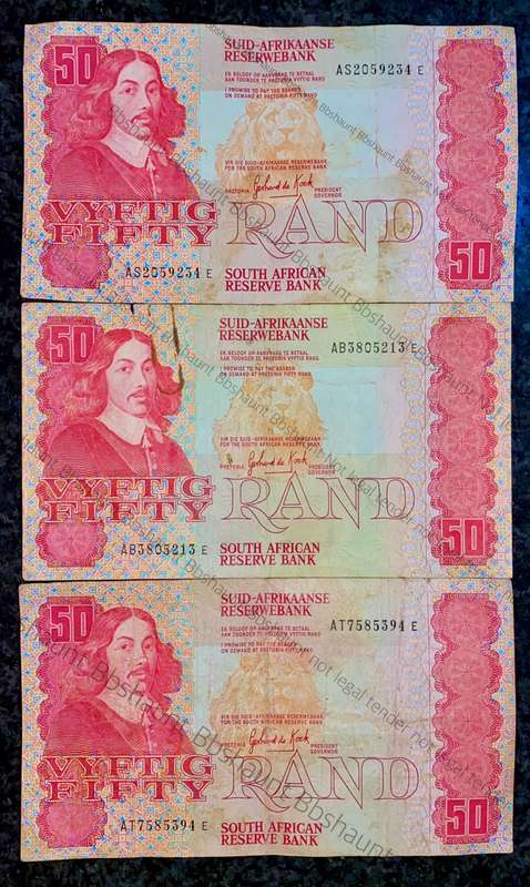 GPC De Kock. R50 --3rd issue 1984--(1 bid takes all)
