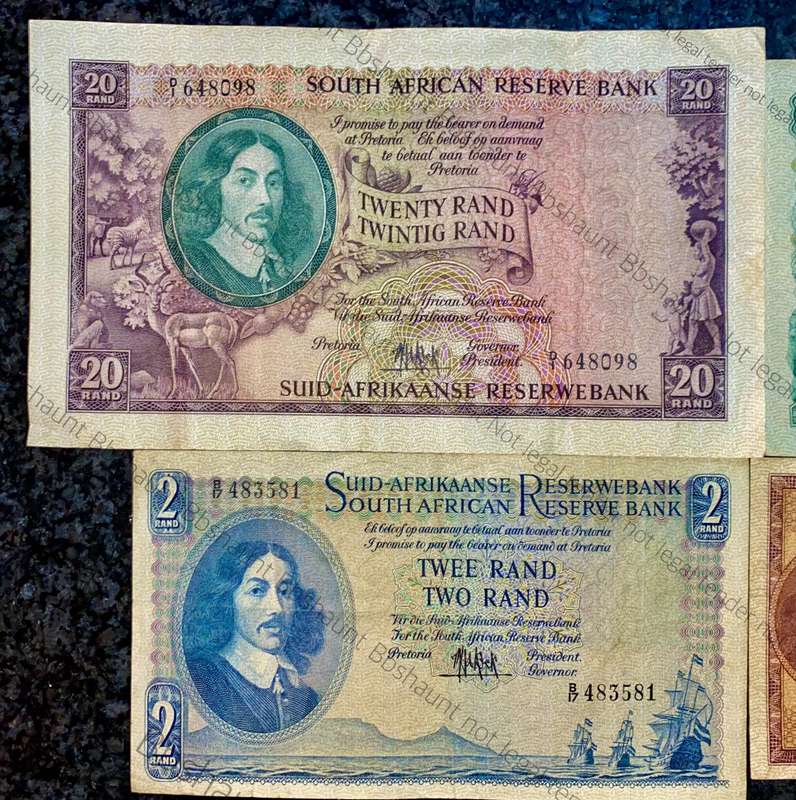 complete set Mh De Kock R20 to R1 -- 4th issue 1961 (1 bid takes all)