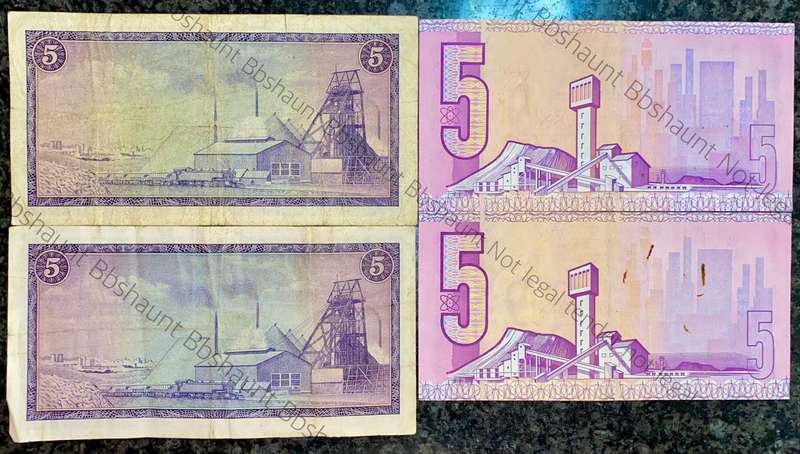 set of R5 - G Rissik - De Jongh - De Kock - Stals 1966 to 1990 (1 bid takes all)
