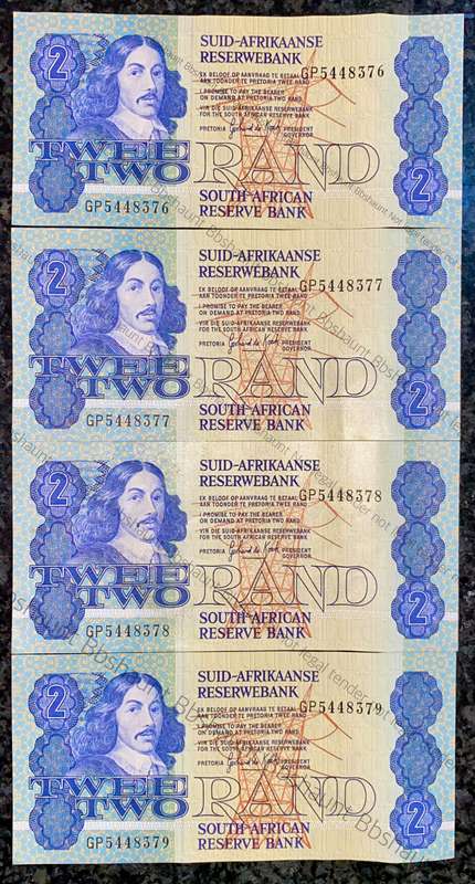 GPC De Kock. R2 in sequence GP5448376-379 -- 3rd issue 1984 (1 bid takes all )