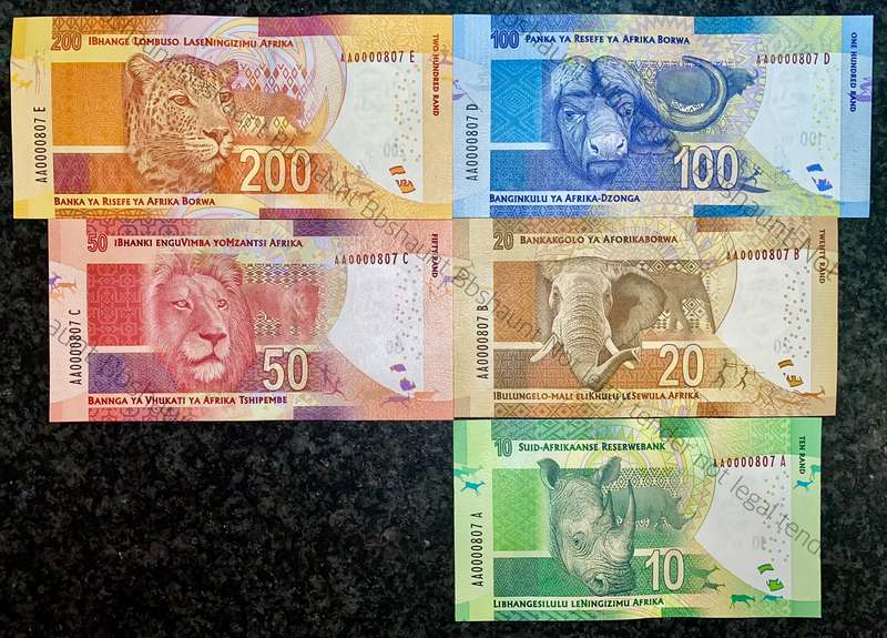 L KGANYAGO FULL SET LOW MATCHING NO - AA0000807 - FIRST ISSUE 2018 (1 BID TAKES ALL)
