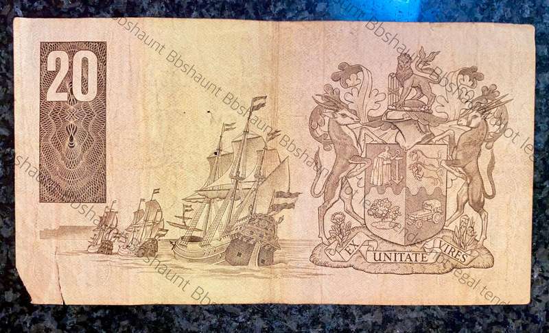 Replacement Note. GPC De Kock R20 - Z52 - 3rd issue 1984