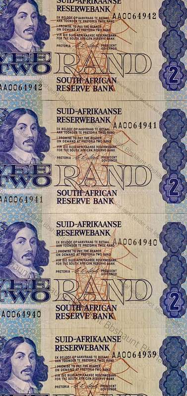 CL Stals. R2 in sequence AA0064942-939 unc-aunc 1st issue 1990(1 bid takes all)