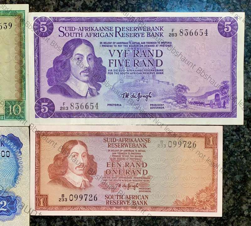 Complete Set Tw De Jongh R10 to R1 - good condition 1967-1975(1 bid takes all)
