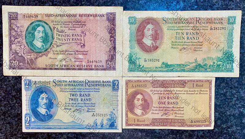 Complete set G Rissik R20 to R1 - 1st issue 1962 (1 bid takes all)