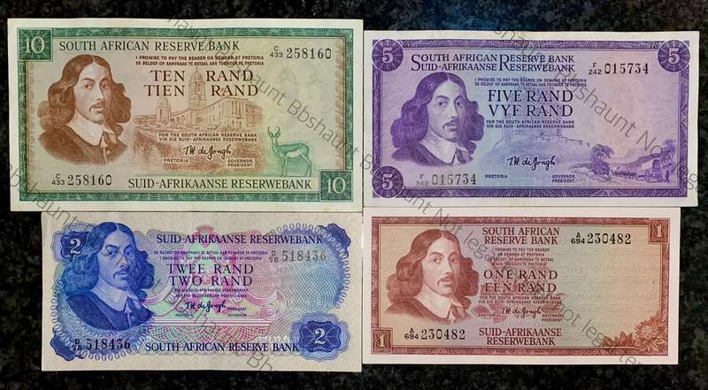 Complete Set TW De Jongh R10 to R1 - good condition 1967-1975(1 bid takes all)
