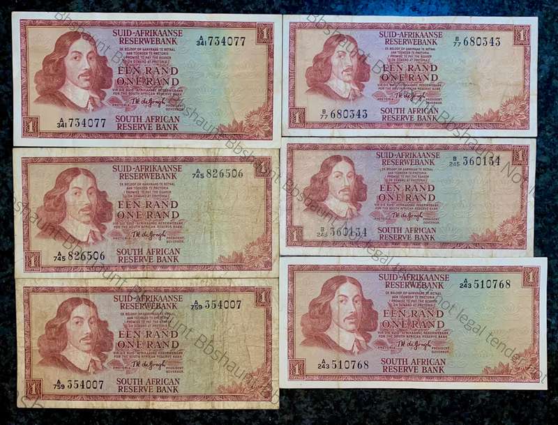 Tw De Jongh. R1 A & B series 1967/75 (1 bid takes all)