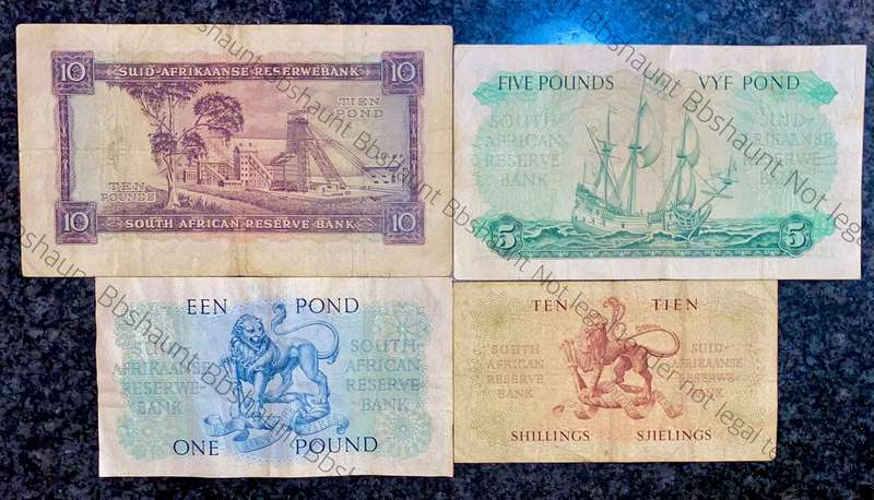 Mh De Kock. set 10 pound to 10 shillings 1954-1955-1957 (1 bid takes all)