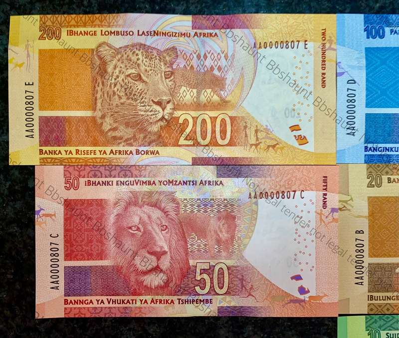 L KGANYAGO FULL SET LOW MATCHING NO - AA0000807 - FIRST ISSUE 2018 (1 BID TAKES ALL)