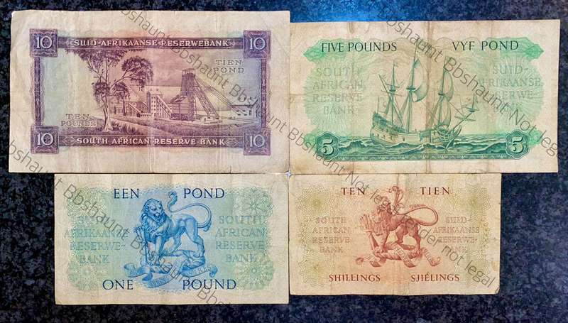 Mh De Kock set 10 pound to 10 shilling 1953-1958 (1 bid takes all)