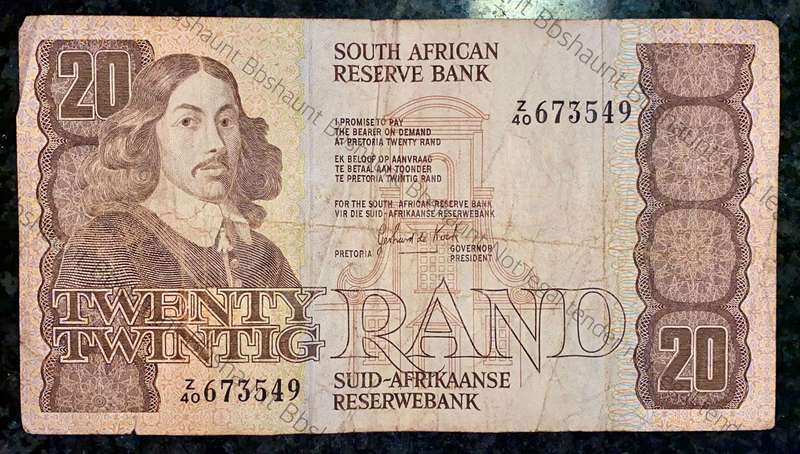 REPLACEMENT NOTE GPC DE KOCK R20 -- Z40 -- E/A 3RD ISSUE 1984