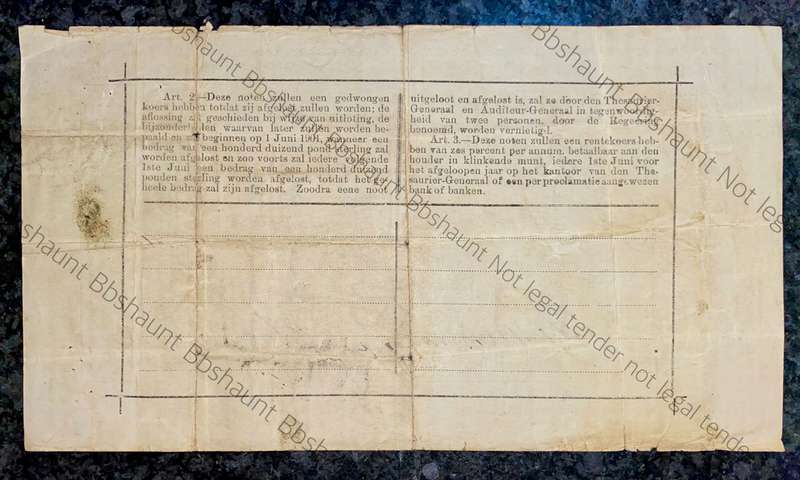 Z.A.R Pietersburg 1 pound Government Noot 1901 wtm Oceana extra strong (1 bid takes all)