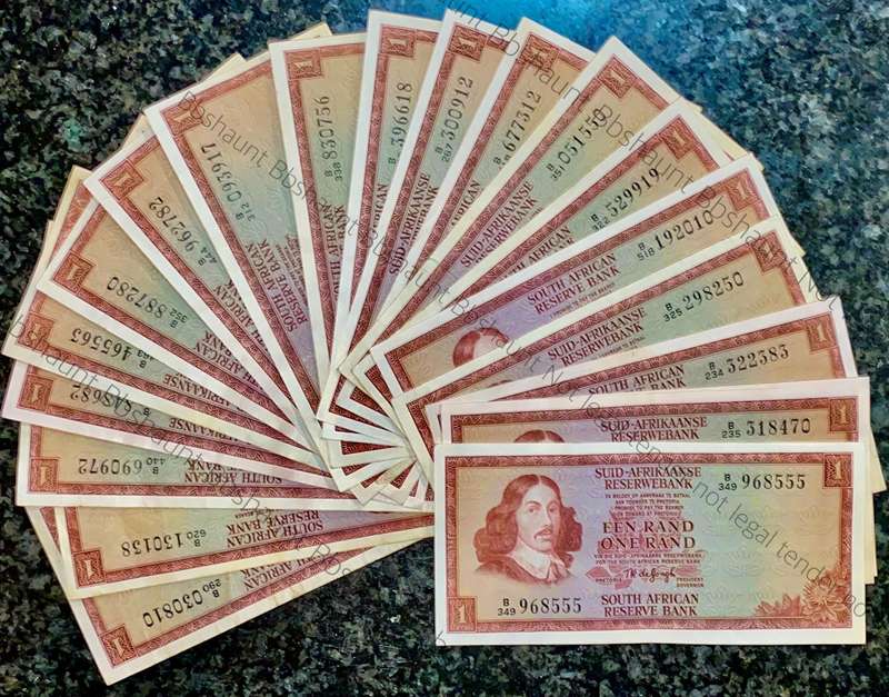 Tw De Jongh. R1 -- mostly EF -- B series 1973/75 (1 bid takes all 20)