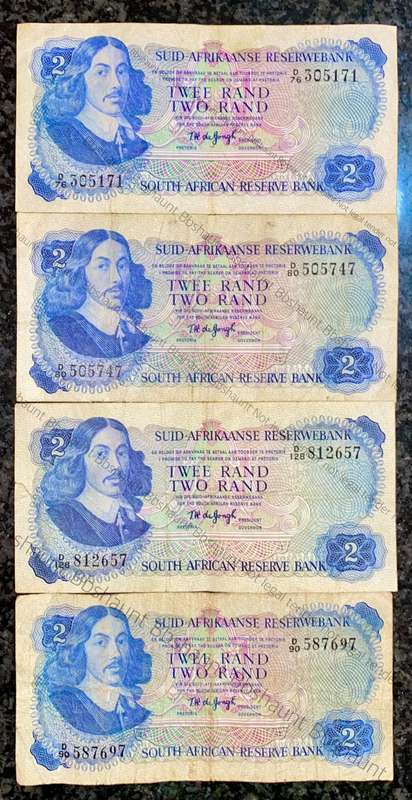 Tw De Jongh. R2 all Springbuck wtm 1974/75 (1 bid takes all)