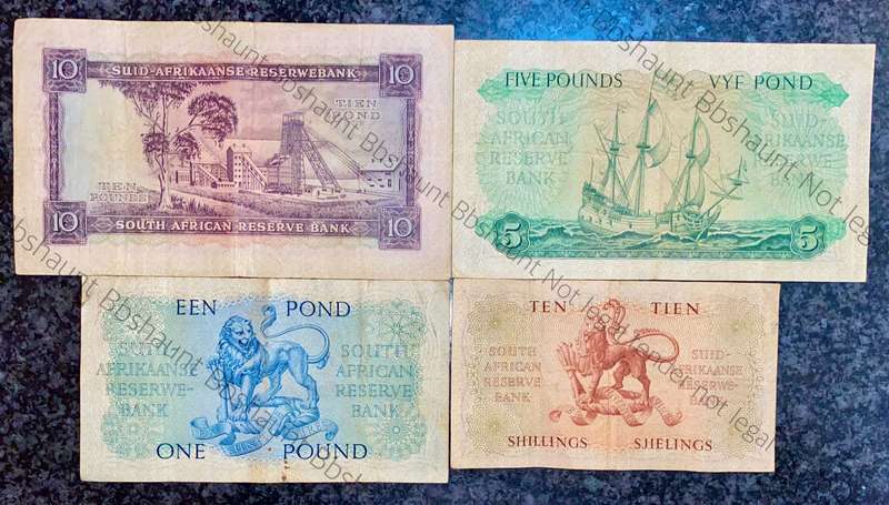 Mh De Kock set 10 pounds to 10 shillings 1953-1959 (1 bid takes all)