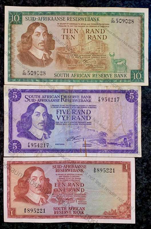Complete set G Rissik R10 to R1 - 2nd issue 1966 (1 bid takes all)
