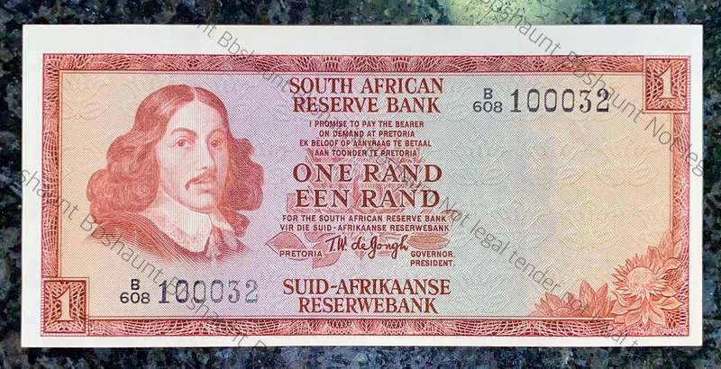 TW DE JONGH ERROR R1 MAJOR OFF CENTER ERROR  3RD ISSUE 1975 UNC