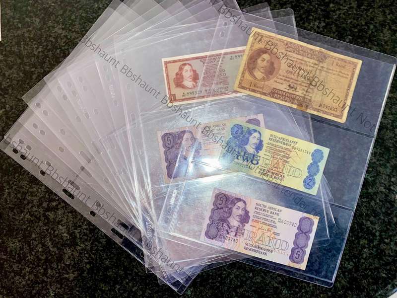 Banknote Stiff Plastic Sleeves - 3 Pocket sleeve (1 bid takes all 10 sleeves) banknotes incl