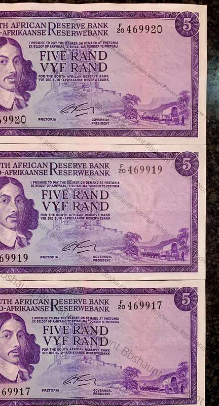 G Rissik. R5 in sequence F20 /469920-917 -- 2nd issue 1966(1 bid takes all)