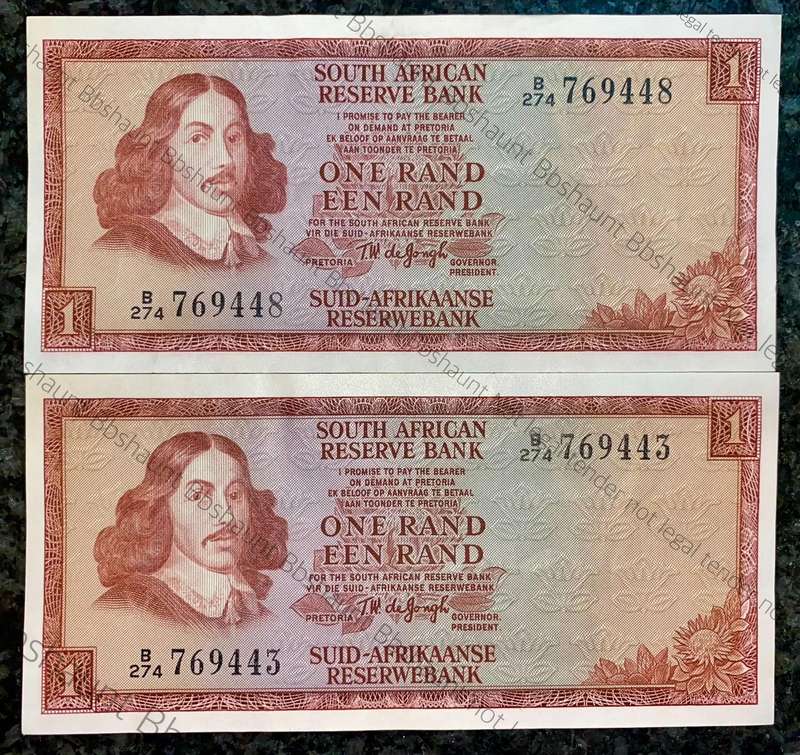 TW De Jongh. R1 close seq aunc 2nd issue 1973 (1 bid takes all)
