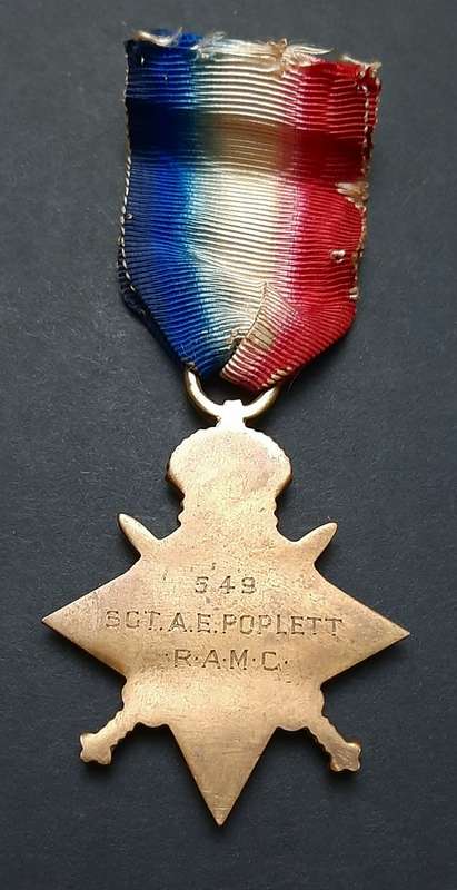 **WW1: R.A.M.C 1914-15 Star Medal w/ Ribbon ( Att. SGT.).**