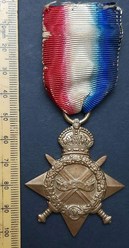 **WW1: R.A.M.C 1914-15 Star Medal w/ Ribbon ( Att. SGT.).**