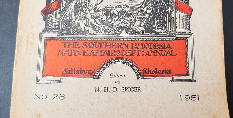 **RARE: 1950s Rhodesia Native Affairs Magazine Periodical (NADA).**