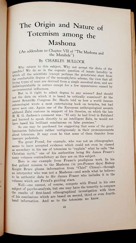 **RARE: 1950s Rhodesia Native Affairs Magazine Periodical (NADA).**