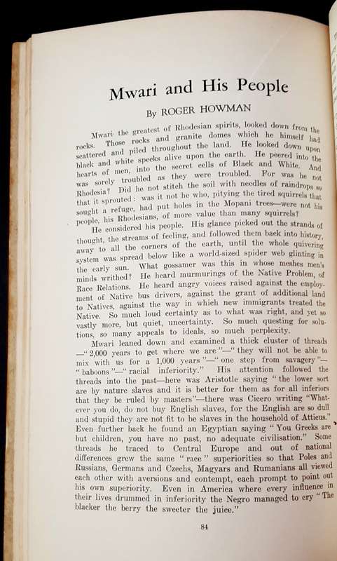 **RARE: 1950s Rhodesia Native Affairs Magazine Periodical (NADA).**