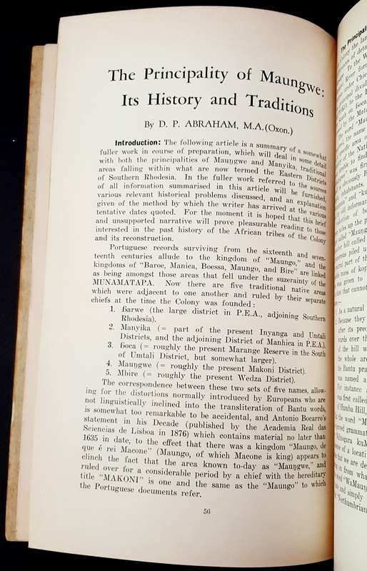 **RARE: 1950s Rhodesia Native Affairs Magazine Periodical (NADA).**