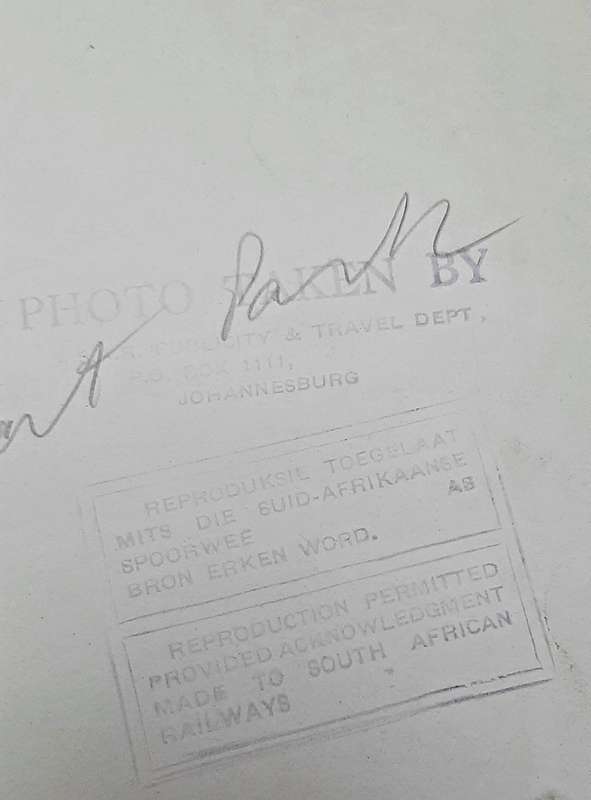 **RARE: 1947 Royal Visit to South Africa Official Photograph Lot #2 (SA Railways).**