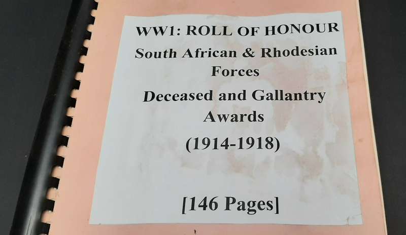 ** WW1 Roll of Honour -South African & Rhodesian Forces (1914-18) Deceased & Awards. *