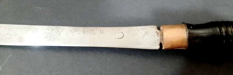 **RARE: Mid-20th Century Burmese 'Dha' Tribal Sword w/ Scabbard(0.97m).**