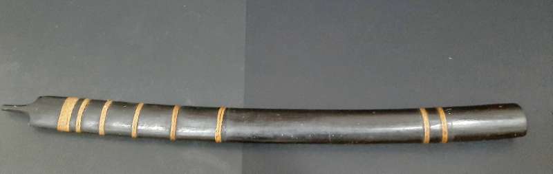 **RARE: Mid-20th Century Burmese 'Dha' Tribal Sword w/ Scabbard(0.97m).**